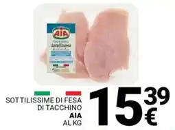 Supermercati Gulliver Sottilissime di fesa di tacchino AIA offerta