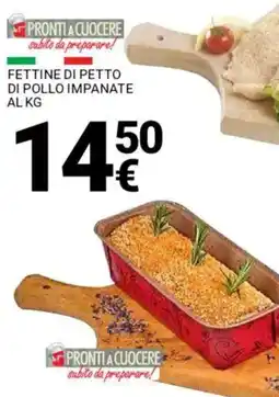 Supermercati Gulliver Fettine di petto di pollo impanate al kg offerta