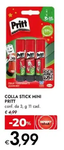 Bennet Colla stick mini PRITT offerta