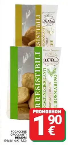Supermercati Gulliver Focaccine croccanti DE MORI offerta