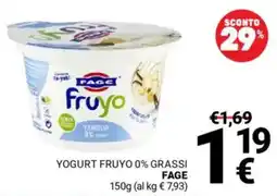 Supermercati Gulliver Yogurt fruyo 0% grassi FAGE offerta