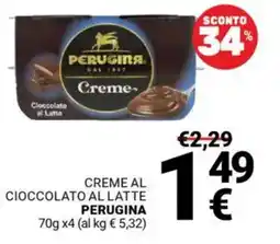Supermercati Gulliver Creme al cioccolato al latte PERUGINA offerta