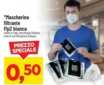 DPiù Mascherina filtrante ffp2 bianca offerta