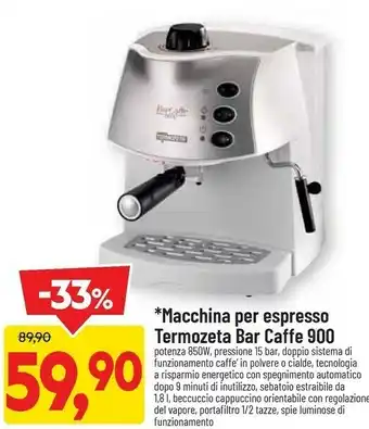 DPiù Macchina per espresso bar caffe 900 offerta