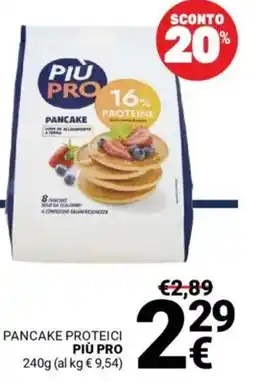 Supermercati Gulliver Pancake proteici PIÙ PRO offerta