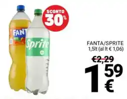 Supermercati Gulliver FANTA/SPRITE offerta