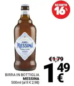 Supermercati Gulliver Birra in bottiglia MESSINA offerta