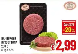 A&O Hamburger di scottona offerta