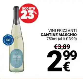 Supermercati Gulliver Vini frizzanti CANTINE MASCHIO offerta