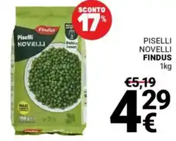 Supermercati Gulliver Piselli novelli FINDUS offerta