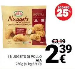 Supermercati Gulliver I nuggets di pollo AIA offerta