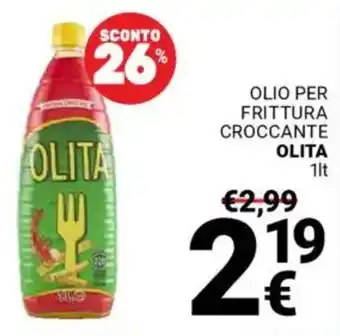 Supermercati Gulliver Olio per frittura croccante OLITA offerta