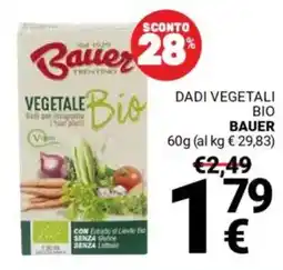 Supermercati Gulliver Dadi vegetali bio BAUER offerta