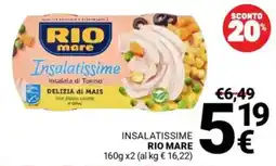 Supermercati Gulliver Insalatissime RIO MARE offerta
