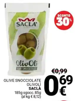 Supermercati Gulliver Olive snocciolate olivolì SACLÀ offerta