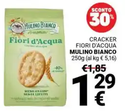 Supermercati Gulliver Cracker fiori d'acqua MULINO BIANCO offerta