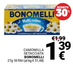 Supermercati Gulliver Camomilla setacciata BONOMELLI offerta