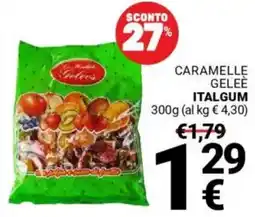 Supermercati Gulliver Caramelle gelee ITALGUM offerta