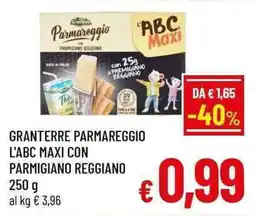A&O Granterre parmareggio l'abc maxi con parmigiano reggiano offerta