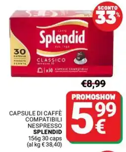 Supermercati Gulliver Capsule di caffè compatibili SPLENDIDnespresso offerta