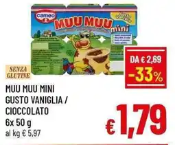 A&O Muu muu mini gusto vaniglia / cioccolato offerta