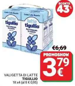 Supermercati Gulliver Valigetta di latte TIGULLIO offerta