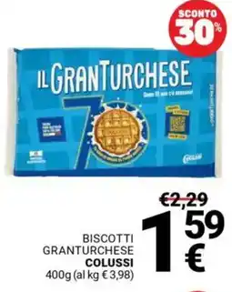 Supermercati Gulliver Biscotti granturchese COLUSSI offerta