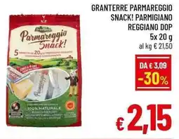 A&O Granterre parmareggio snack! parmigiano reggiano dop offerta