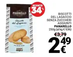 Supermercati Gulliver Biscotti del lagaccio senza zuccheri aggiunti PANARELLO offerta