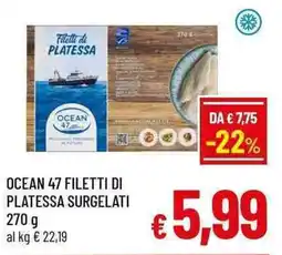 A&O Ocean 47 filetti di platessa surgelati offerta