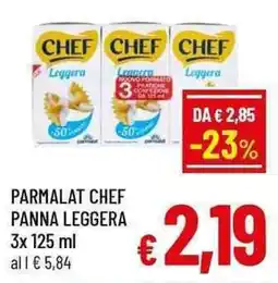 A&O Parmalat chef panna leggera offerta