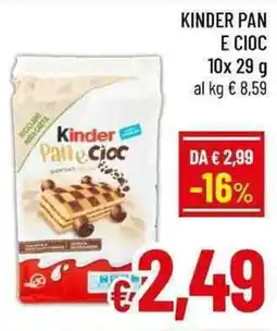 A&O Kinder pan e cioc offerta