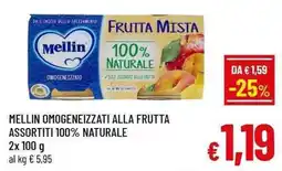 A&O Mellin omogeneizzati alla frutta 100% naturale offerta