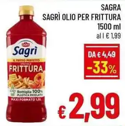 A&O Sagra sagri olio per frittura offerta