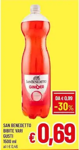 A&O San benedetto bibite offerta