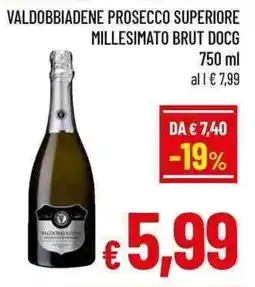 A&O Valdobbiadene prosecco superiore millesimato brut docg offerta