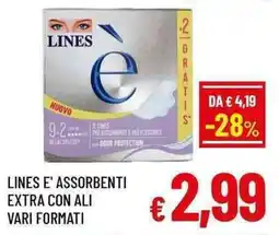 A&O Lines e' assorbenti extra con ali offerta