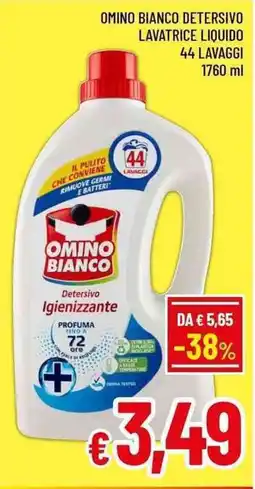 A&O Omino bianco detersivo lavatrice liquido offerta
