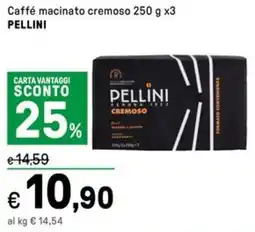 Iper La Grande Caffé macinato cremoso PELLINI offerta