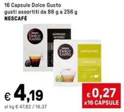 Iper La Grande 16 Capsule Dolce Gusto NESCAFÉ offerta