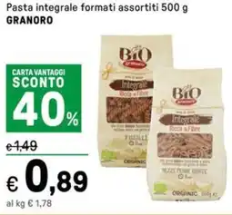 Iper La Grande Pasta integrale GRANORO offerta