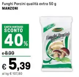 Iper La Grande Funghi Porcini qualità extra MANZONI offerta