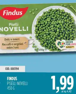Carico Cash & Carry Findus piselli novelli offerta
