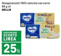 Iper La Grande Omogeneizzati 100% naturale con carne MELLIN offerta