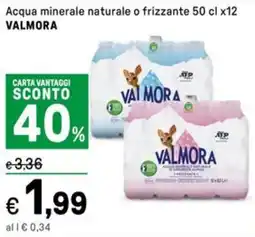 Iper La Grande Acqua minerale naturale o frizzante VALMORA offerta