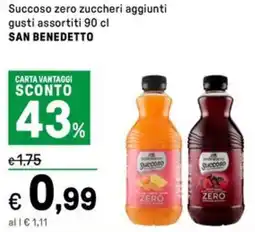 Iper La Grande Succoso zero zuccheri aggiunt SAN BENEDETTO offerta