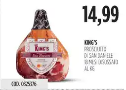 Carico Cash & Carry King's prosciutto di san daniele 18 mesi disossato offerta