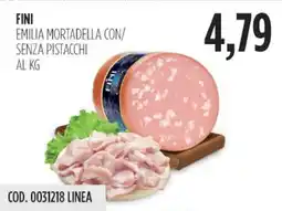 Carico Cash & Carry Fini emilia mortadella con/ senza pistacchi offerta