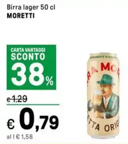 Iper La Grande Birra lager MORETTI offerta