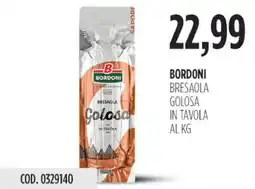 Carico Cash & Carry Bordoni bresaola golosa in tavola offerta